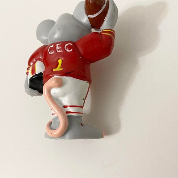 Vtg 1986 Chuck E Cheese PVC Mini Figure Football Player Pizza Time - Picture 11 of 16